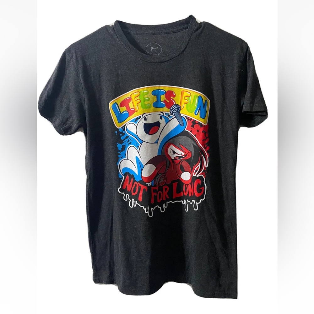 The Odd 1s Out Youth Size XL T Shirt Life Is Fun Not For Long YouTuber Merch